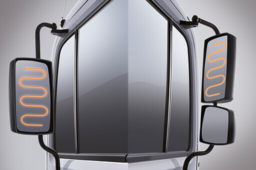 Gương chiếu hậu xe bồn 5 chân Hyundai chở thức ăn gia súc